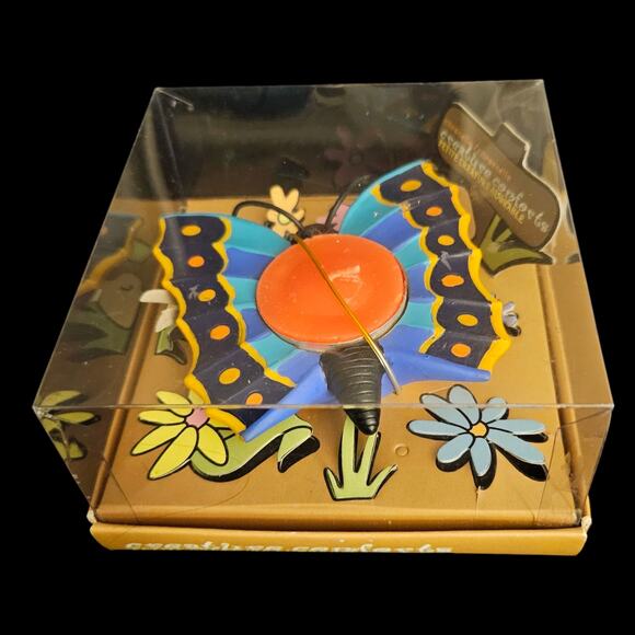 Citronella Butterfly Tea Light Holder Creature Comforts MSC Canada Outdoor - Picture 2 of 5